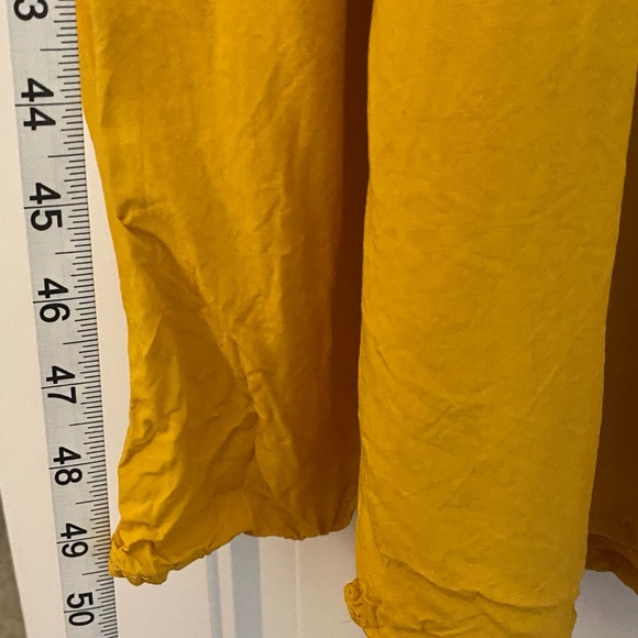Max Studio Tiered Sleeveless Yellow Maxi Dress Size S - Picture 7 of 16